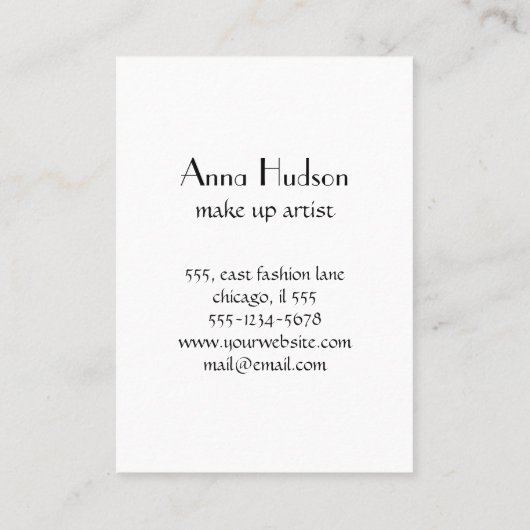 QR-code, snelle responscode, zwart en wit Visitekaartje (Achterkant)