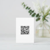 QR-code, snelle responscode, zwart en wit Visitekaartje (Staand voorkant)