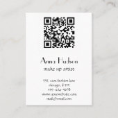 QR-code, snelle responscode, zwart en wit Visitekaartje (Voorkant)