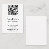 QR-code, snelle responscode, zwart en wit Visitekaartje (Voorkant / Achterkant)