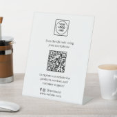 QR-code social media | Aangepaste Scan Me Zakelijk Reclamebord Met Voetstuk (Insitu)