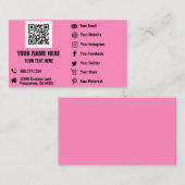 QR Code Social Media Hologram Visitekaartje (Voorkant / Achterkant)