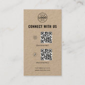 QR Code Social Media Logo Visitekaartje (Voorkant)