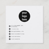 QR Code Social Media Logo Visitekaartje (Achterkant)