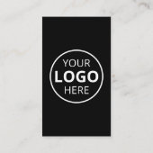 QR Code Social Media Logo Zwart Visitekaartje (Achterkant)