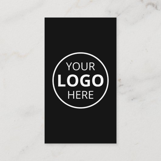 QR Code Social Media Logo Zwart Visitekaartje (Achterkant)