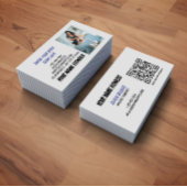 QR Code Social Media Modern Business Card Visitekaartje