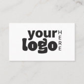 QR Code Social Media Modern Elegant Zwart Wit Visitekaartje (Achterkant)