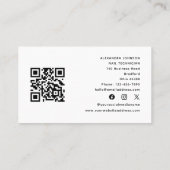 QR Code Social Media Nail Technician Tech Artiest Visitekaartje (Achterkant)
