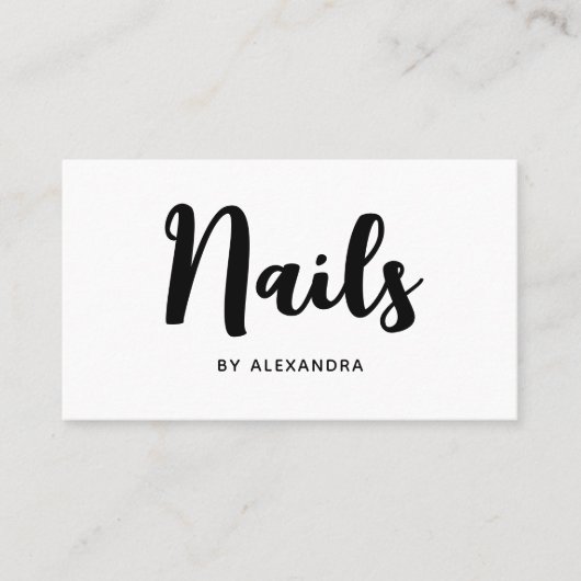 QR Code Social Media Nail Technician Tech Artiest Visitekaartje (Voorkant)