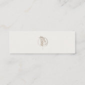 QR-code Social Media trouwkaart Mini Visitekaartje (Achterkant)