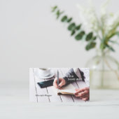 QR-code sociale media blogger visitekaartje (Staand voorkant)