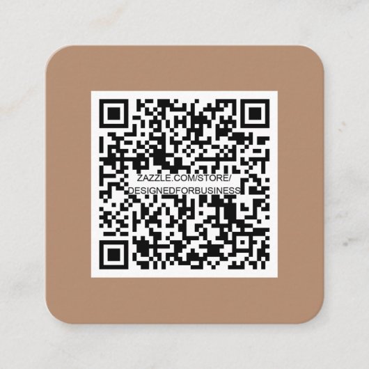 QR code-Sociale media-Modern-Simple-Professional S Vierkante Visitekaartje (Voorkant)