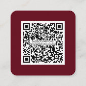 QR code-Sociale media-Modern-Simple-Professional Vierkante Visitekaartje (Voorkant)