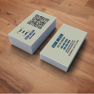 QR-code sociale media moderne visitekaart Visitekaartje