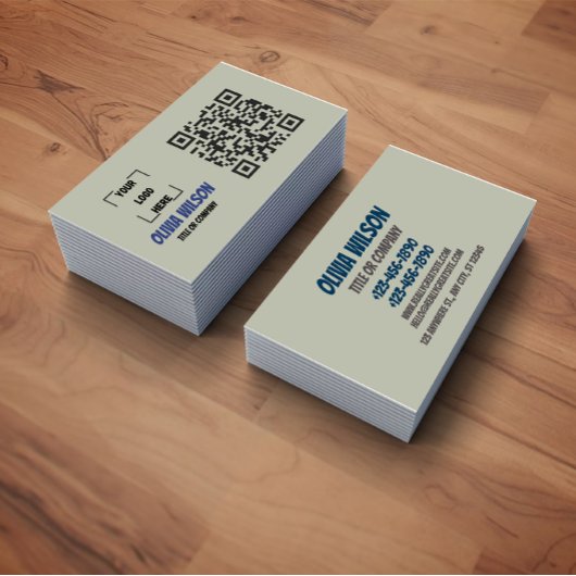 QR-code sociale media moderne visitekaart Visitekaartje