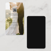 QR Code Sociale media Pictogrammen Weddenschap Fot Visitekaartje (Voorkant / Achterkant)