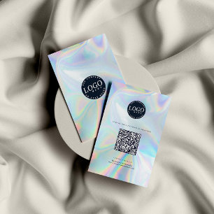 QR-code sociale media website holografisch Visitekaartje