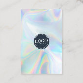 QR-code sociale media website holografisch Visitekaartje (Achterkant)