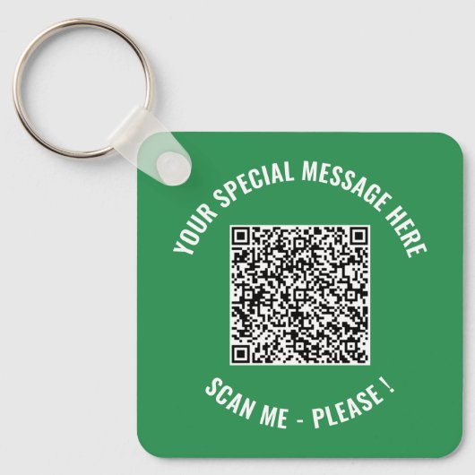 QR Code Speciaal bericht Verrassende Sleutelhanger (Voorkant)