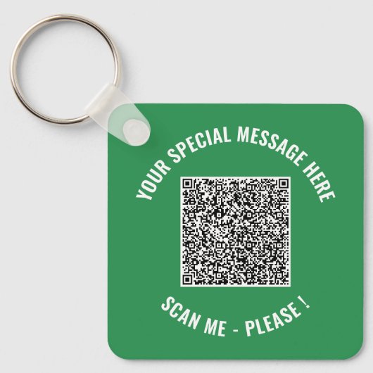 QR-code speciale bericht verrassingsleutelhanger c Sleutelhanger (Voorkant)