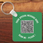 QR-code speciale bericht verrassingsleutelhanger c Sleutelhanger (Voorkant)