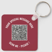 QR-code speciale bericht verrassingsleutelhanger c Sleutelhanger (Achterkant)