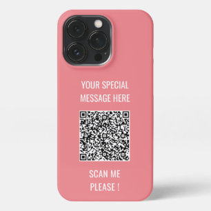 QR-code Speciale boodschap Romantische verrassings iPhone 13 Pro Hoesje