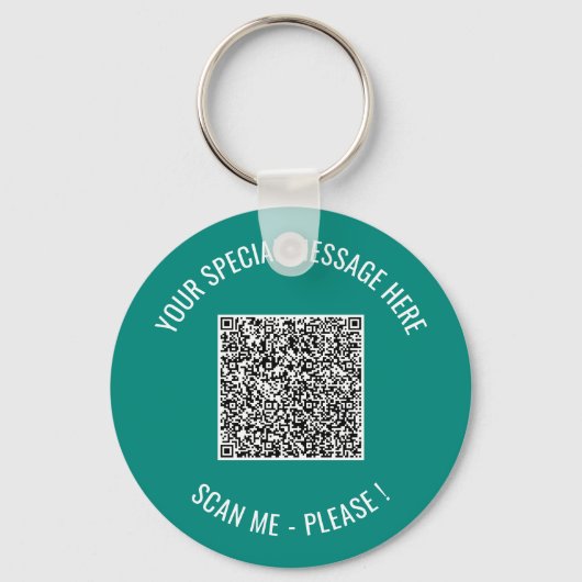 QR-code Speciale Sleutelhanger bericht verrassings (Voorkant)