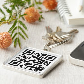 QR-code - Spijt me nerveus! Sleutelhanger (Zijkant)