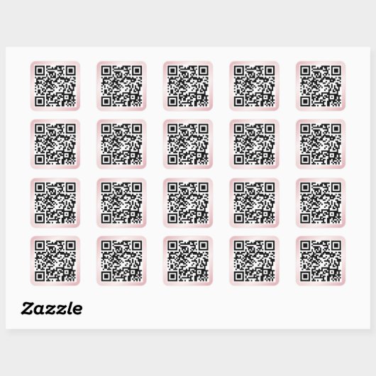 QR-code Square Sticker (Vel)