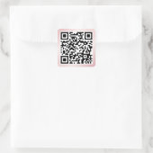 QR-code Square Sticker (Tas)