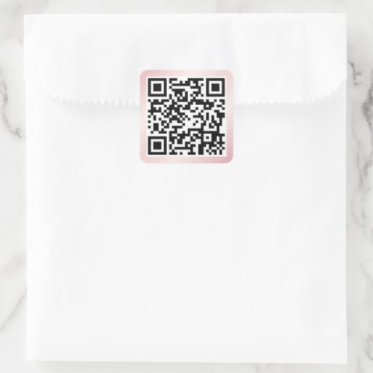 QR-code Square Sticker (Tas)