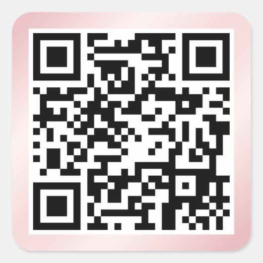 QR-code Square Sticker (Voorkant)