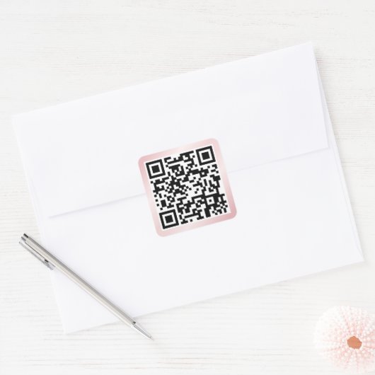 QR-code Square Sticker (Envelop)