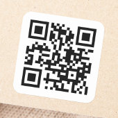 QR-code Square Sticker