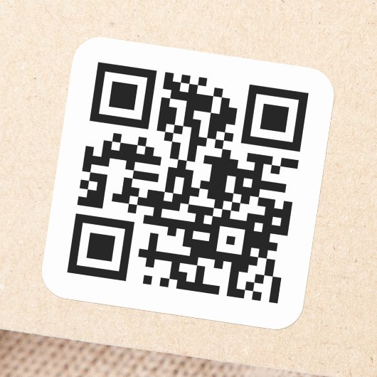 QR-code Square Sticker
