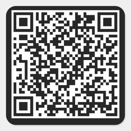 QR CODE Square Sticker (Voorkant)
