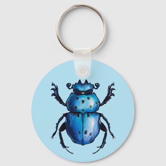 QR-code Stag Beetle Insect Art Entomology Sleutelhanger (Voorkant)