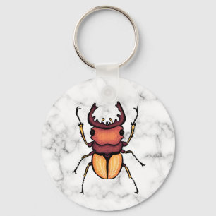 QR-code Stag Beetle Insect Art Entomology Sleutelhanger