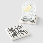 qr-code stenen onderzetter (Zijkant)