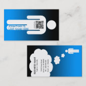 qr code stick cijfer visitekaartje (Voorkant / Achterkant)