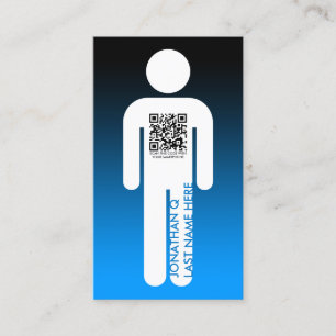 qr code stick cijfer visitekaartje