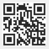 QR Code Sticker (Voorkant)