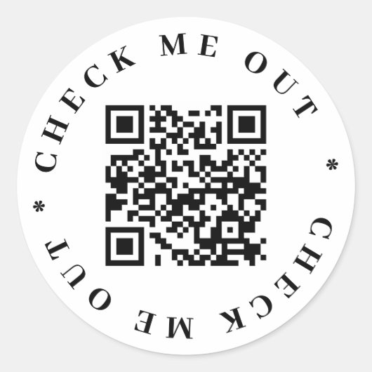 QR-code Sticker (Voorkant)
