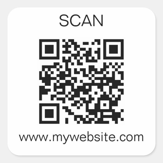 QR-code Sticker (Voorkant)