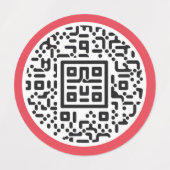 QR-code Stickers voor handelaren" (Design 2)