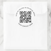 QR-code Stickers voor Sociale Media Scan om ons te (Tas)