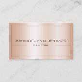 QR Code Stijlvol Roos Golden Color Gradient Classy Visitekaartje (Voorkant)