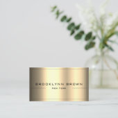 QR Code Stijlvolle Donker Gouden Kleurengradiënt C Visitekaartje (Staand voorkant)